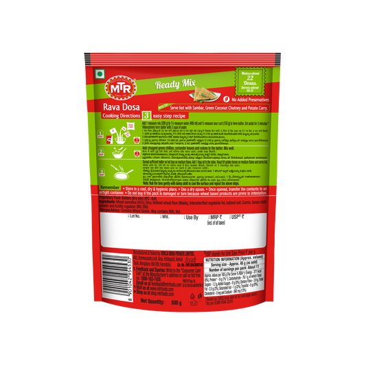MTR Rava Dosa Mix
