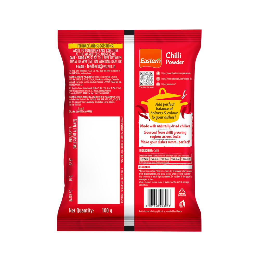 Eastern Chilli Powder