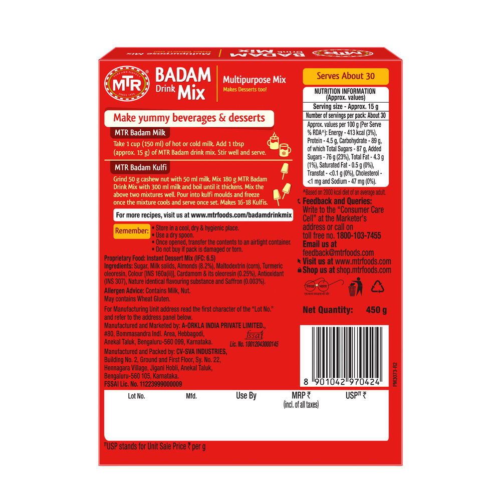 MTR Badam Drink Refill Pack