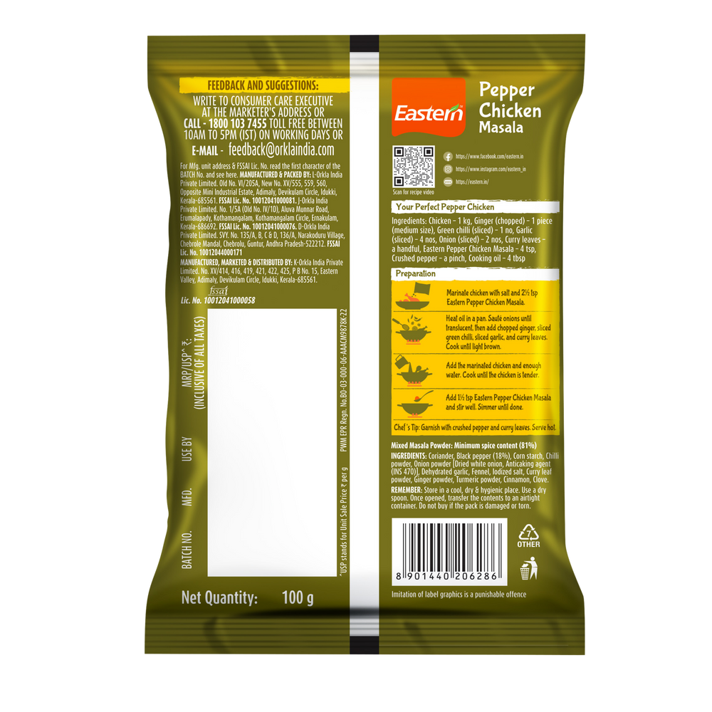Eastern Chicken Pepper Powder 100g