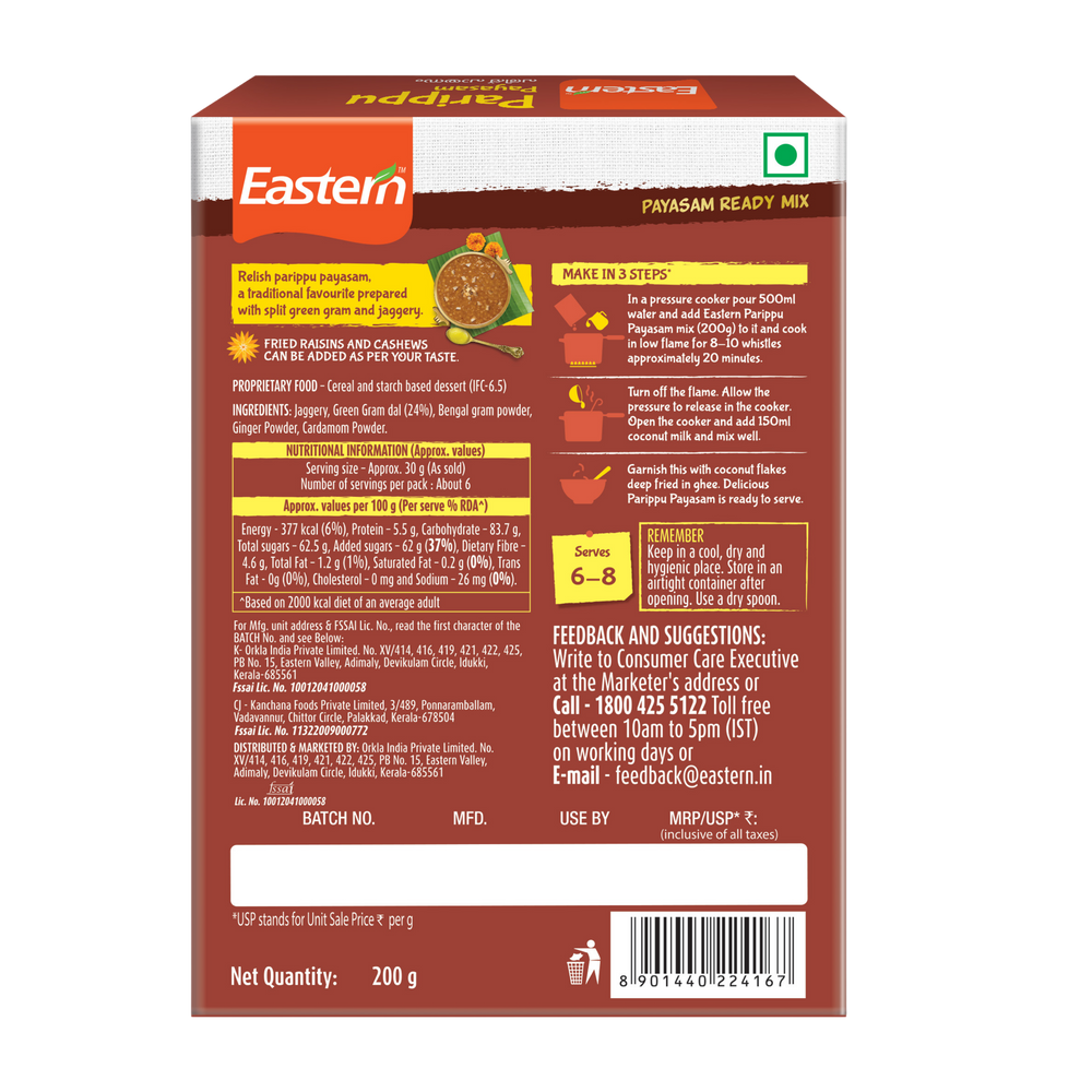 Eastern Parippu Payasam 200g