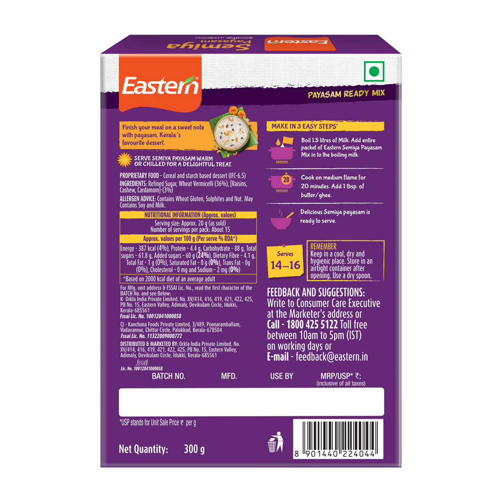 Eastern Semiya Payasam (Buy One Get One Free)