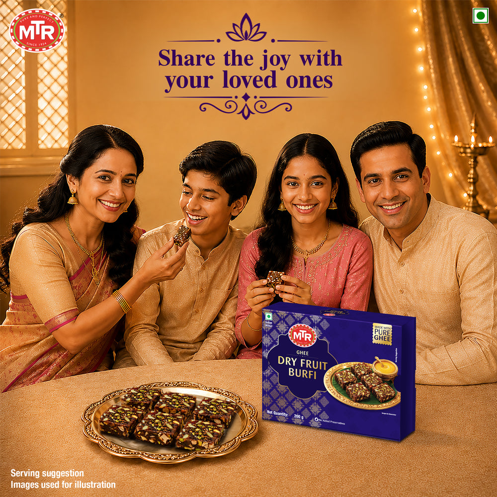 MTR Ghee Dry Fruit Burfi 200g - Orkla India
