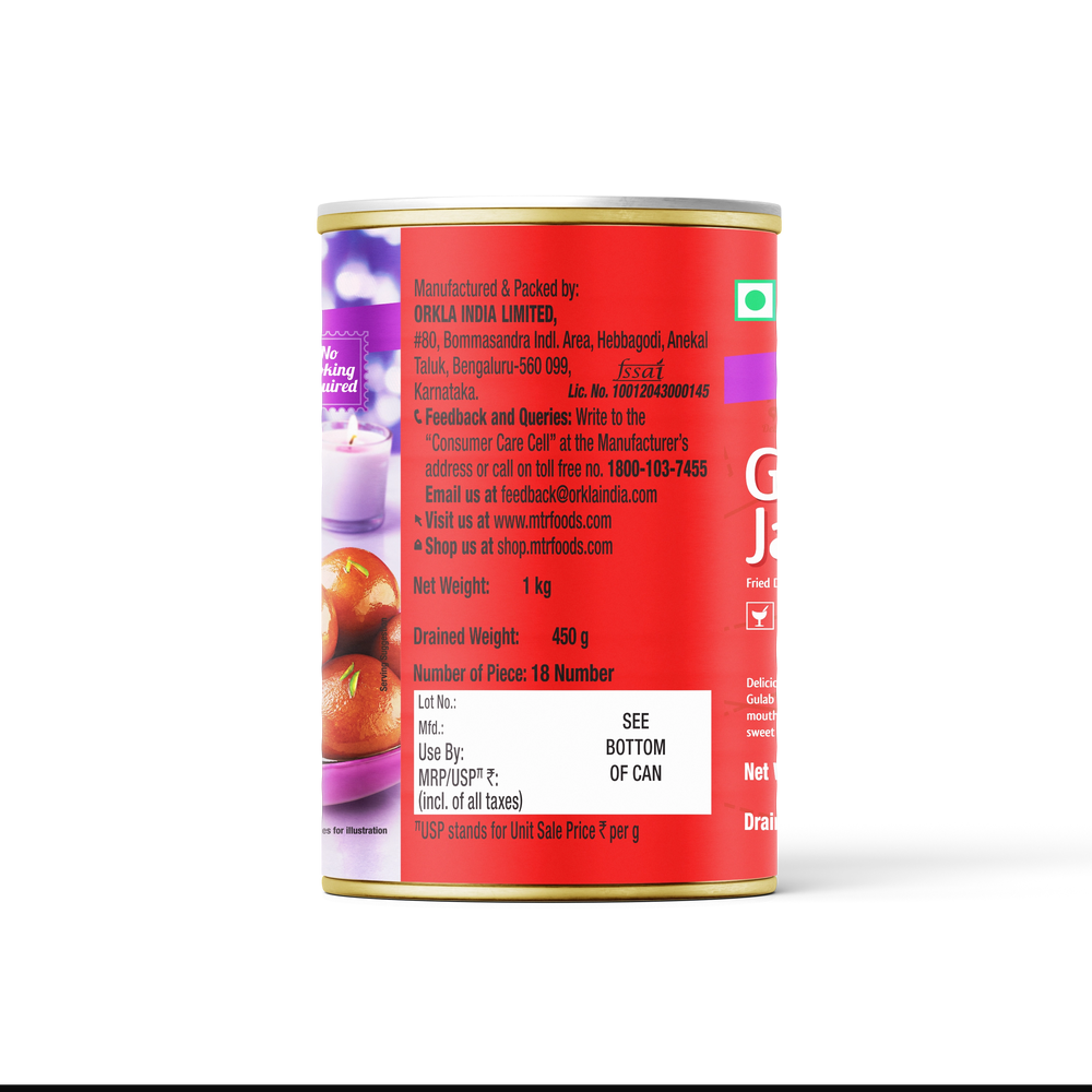 Gulab Jamun Tin Can