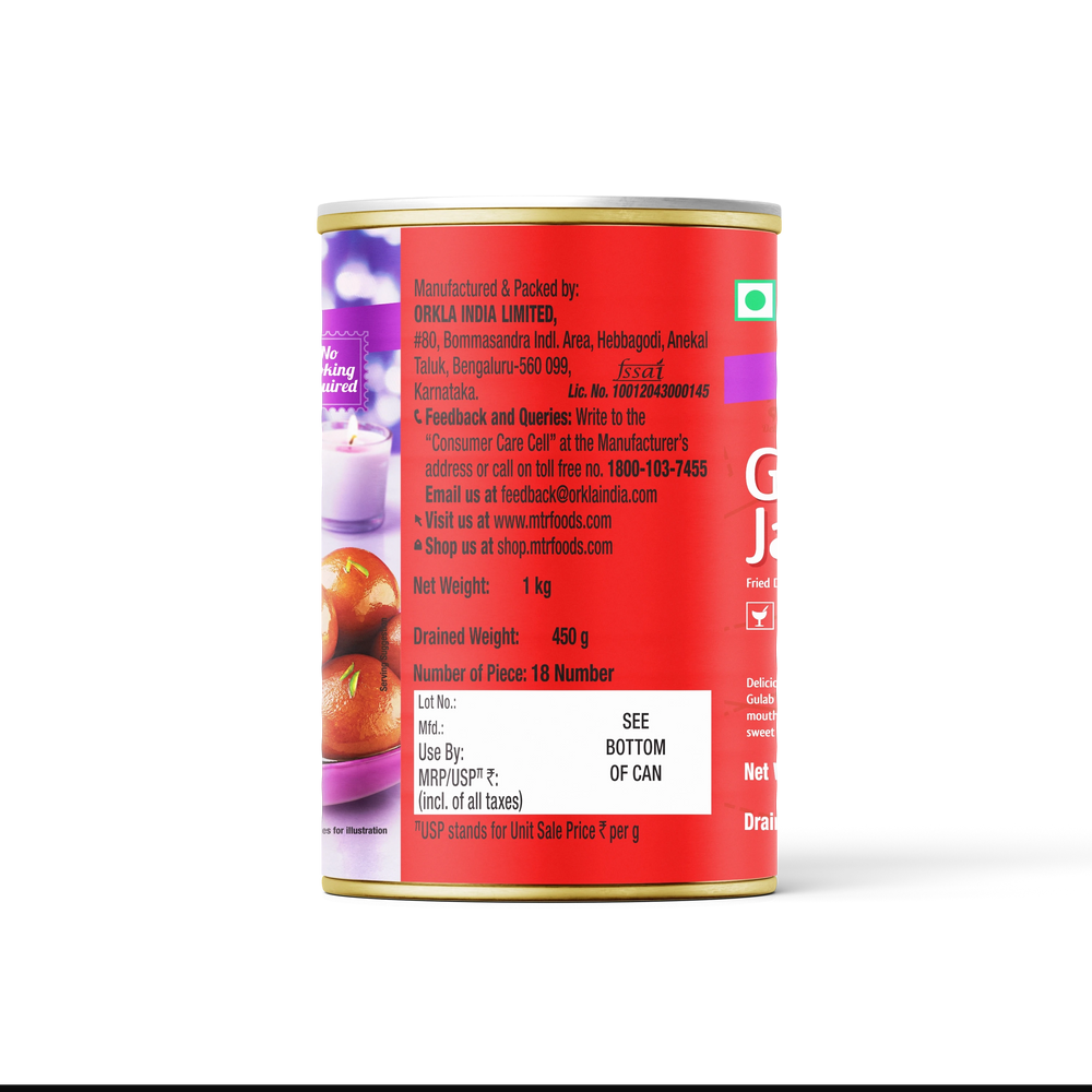 MTR Gulab Jamun Tin Can