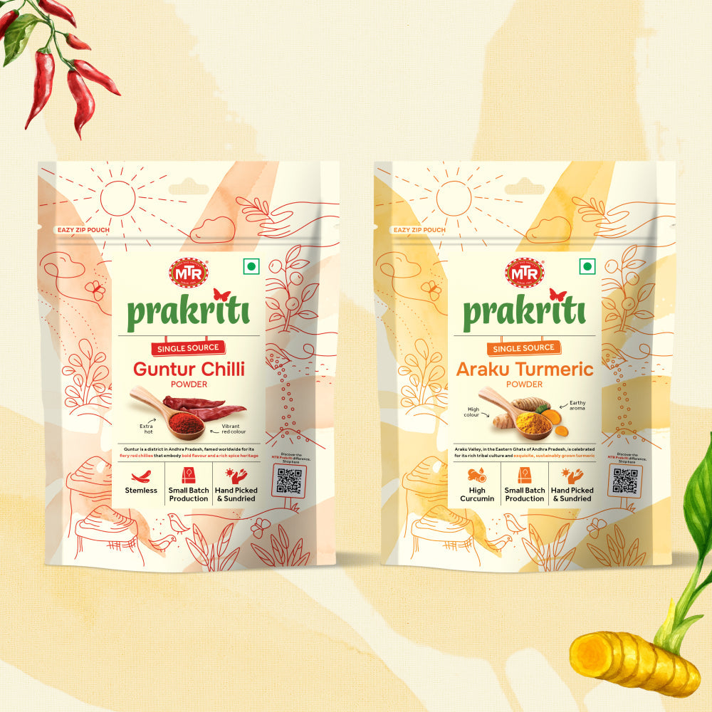 Guntur Chilli Powder & Arakru Turmeric Powder