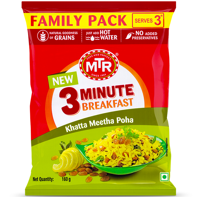 MTR 3 Minute Khatta Meetha Poha (Buy One Get One Free)
