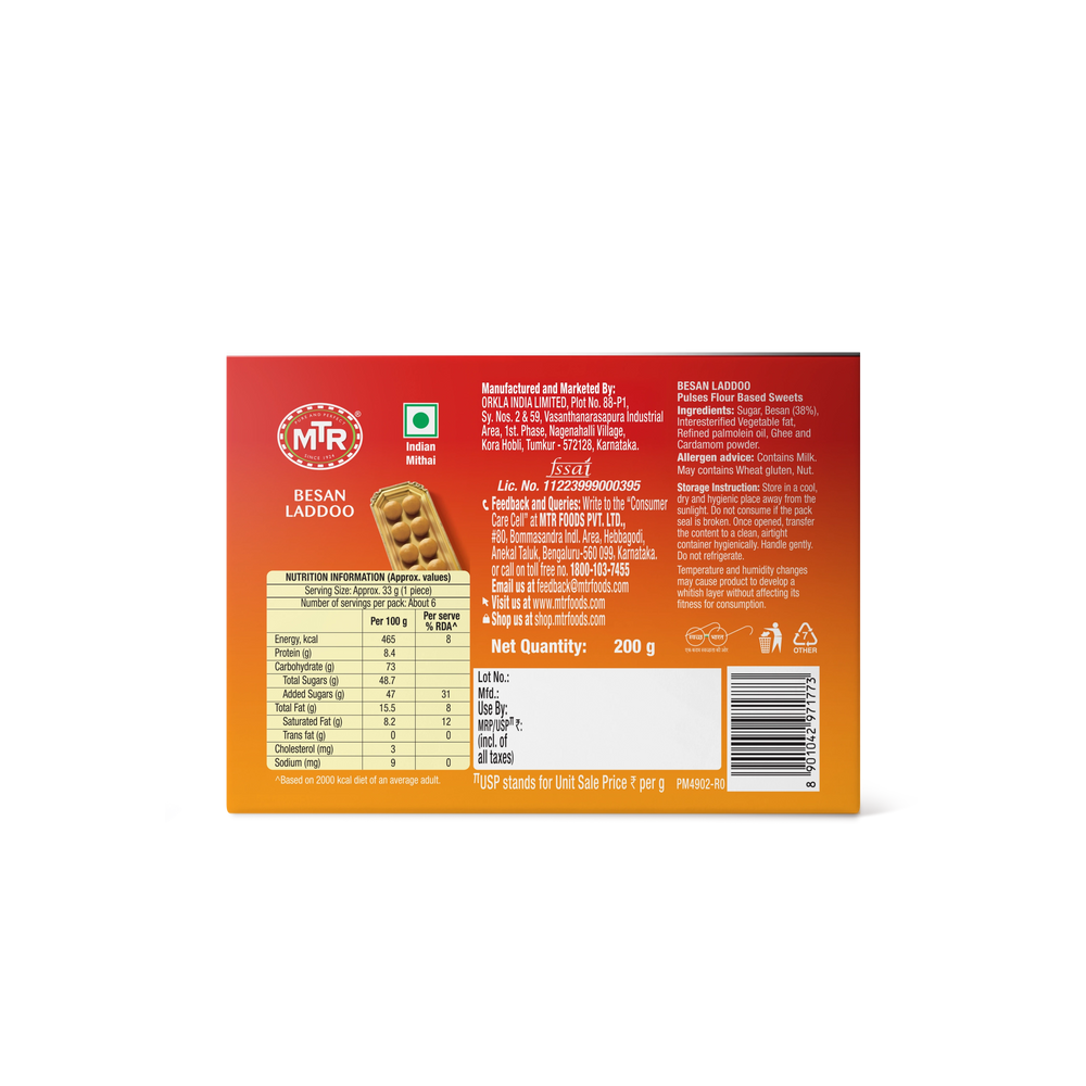MTR Besan Laddoo Classic (Buy One Get One Free)