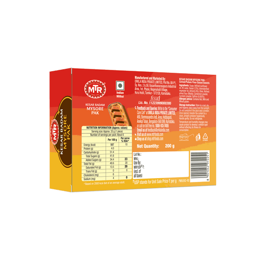 Kesar Badam Mysore Pak