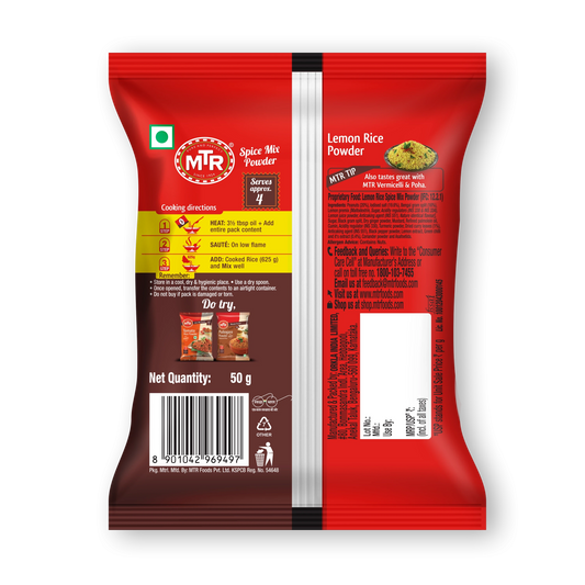 MTR Lemon Rice Powder 100G