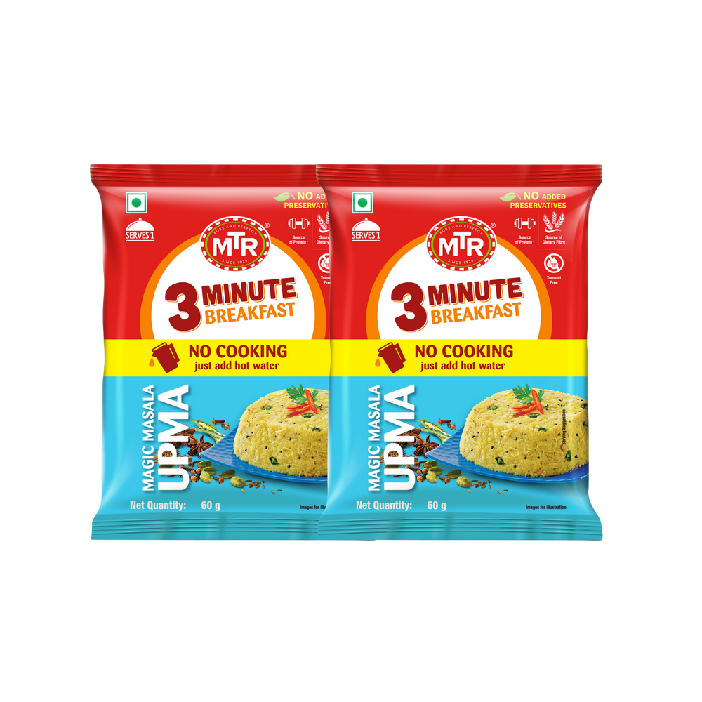 MTR 3 Minute Magic Masala Upma Pouch (Buy One Get One Free)