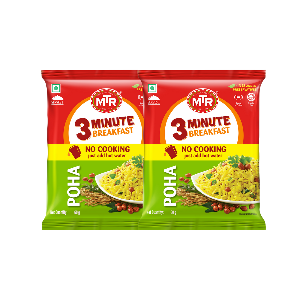 MTR 3 Minute Poha Pouch (Buy One Get One Free)