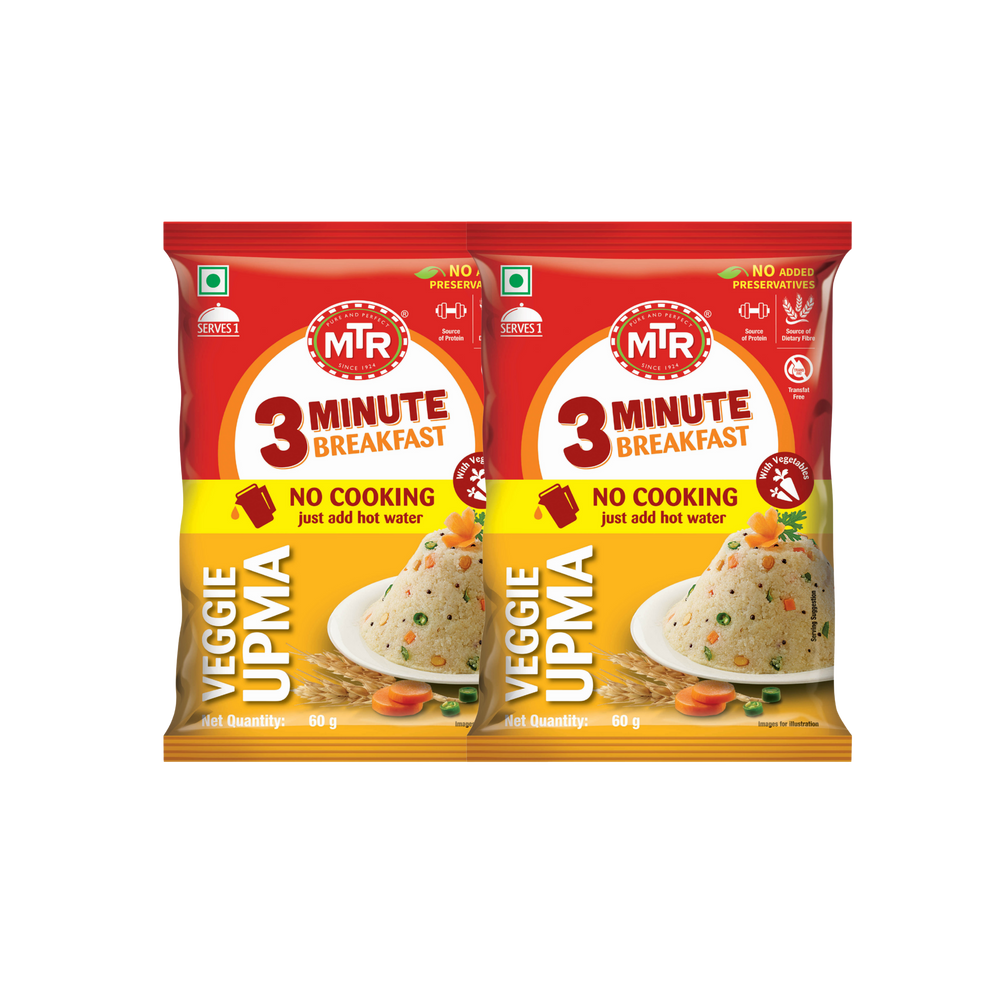 MTR 3 Minute Veggie Upma (Buy One Get One Free)