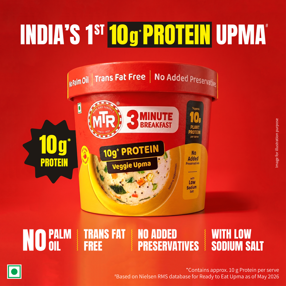 MTR 3 Minute Veggie Upma with 10g Protein