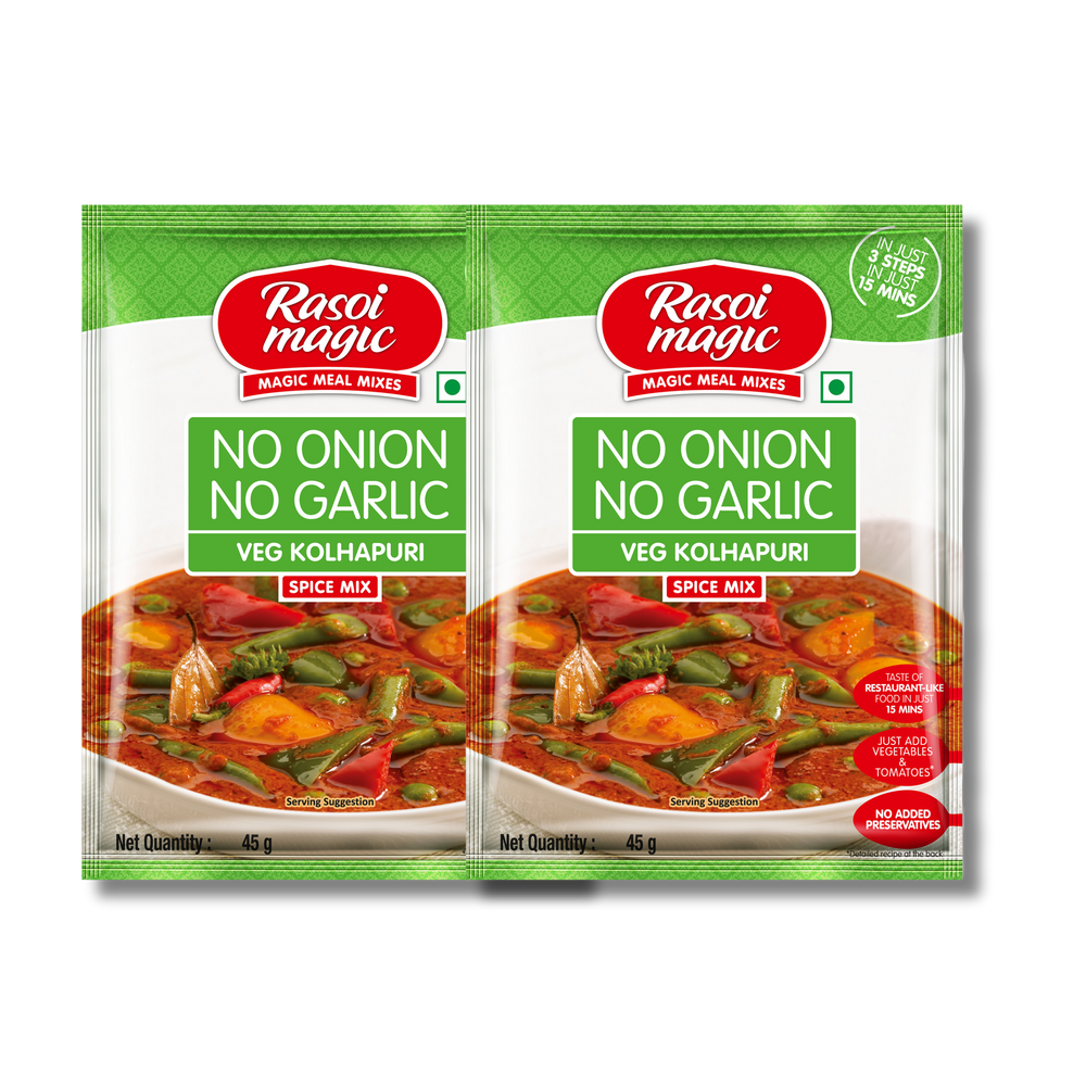 No Onion No Garlic Veg Kolhapuri (Pack of 2)