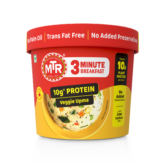 MTR 3 Minute Veggie Upma with 10g Protein