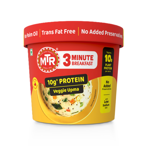 MTR 3 Minute Veggie Upma with 10g Protein