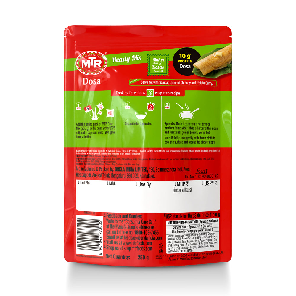 MTR Dosa Mix with 10g Protein
