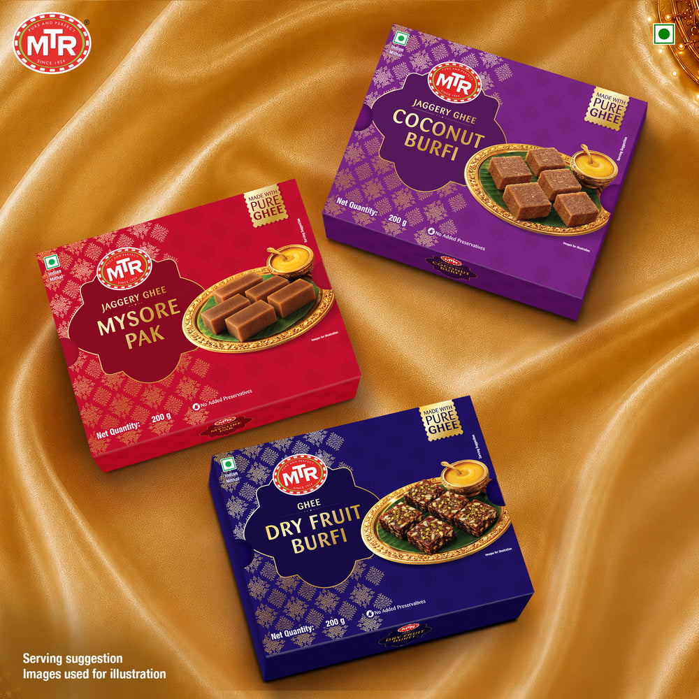 MTR Jaggery Ghee Coconut Burfi 200g