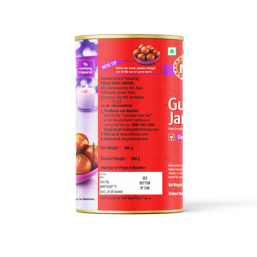 Gulab Jamun Tin Can