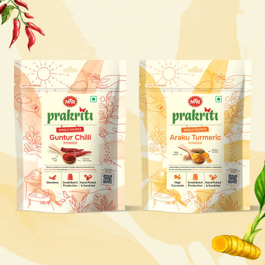Guntur Chilli Powder & Arakru Turmeric Powder