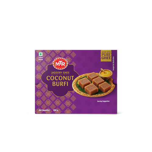MTR Jaggery Ghee Coconut Burfi 200g