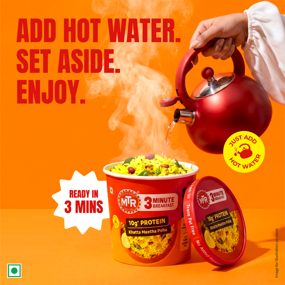 MTR 3 Minute Khatta Meetha Poha with 10g Protein