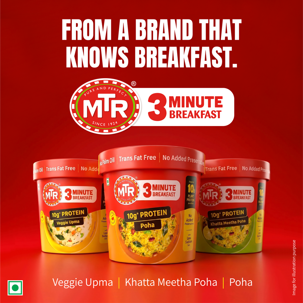 MTR 3 Minute Khatta Meetha Poha with 10g Protein