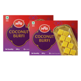 Thumbnail for Two packages of MTR Coconut Burfi on a white background