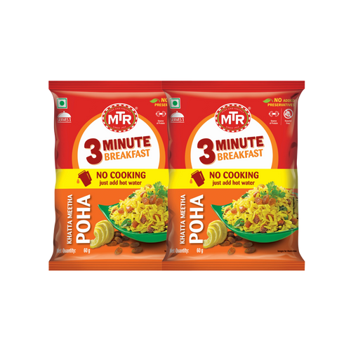 3 Minute Khatta Meetha Poha (Buy One Get One Free)