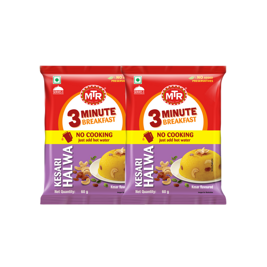 3 Minute Kesari Halwa (Buy One Get One Free)