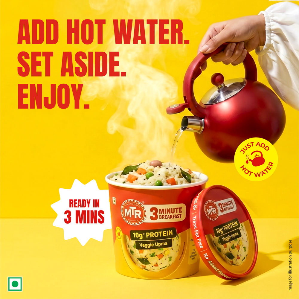 MTR 3 Minute Veggie Upma with 10g Protein