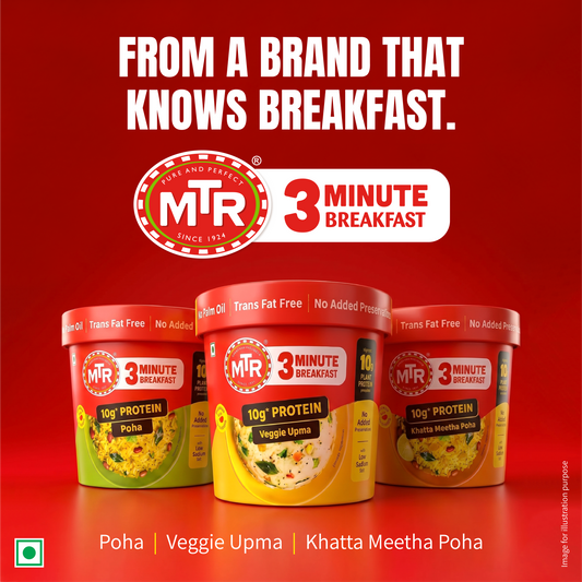 MTR 3 Minute Protein Breakfast Range - Orkla India
