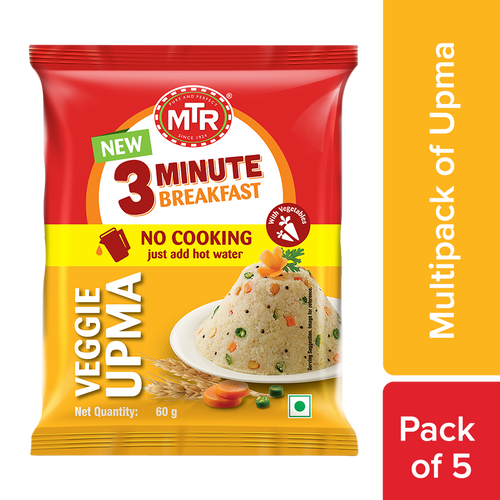 MTR 3 Minute Veggie Upma (Pack of 5)