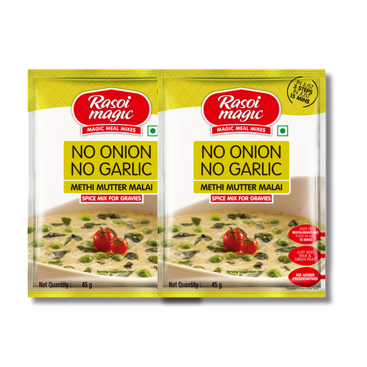 No Onion No Garlic Methi Mutter Malai (Pack of 2)
