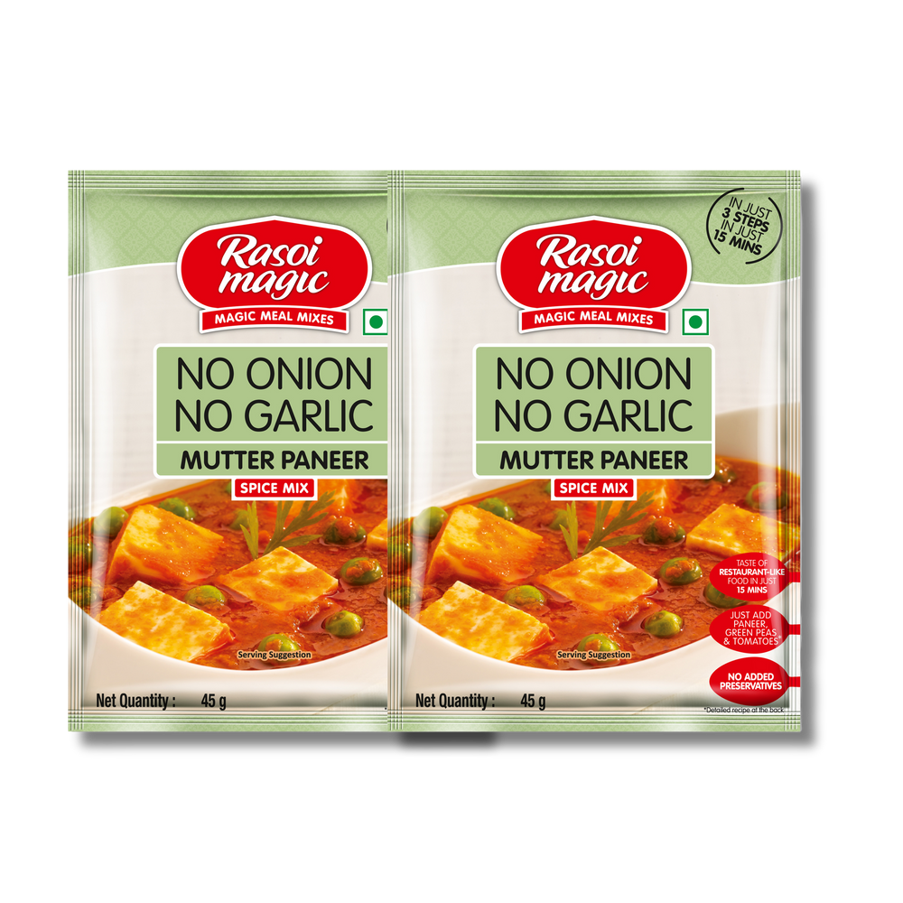 No Onion No Garlic Mutter Paneer (Pack of 2)